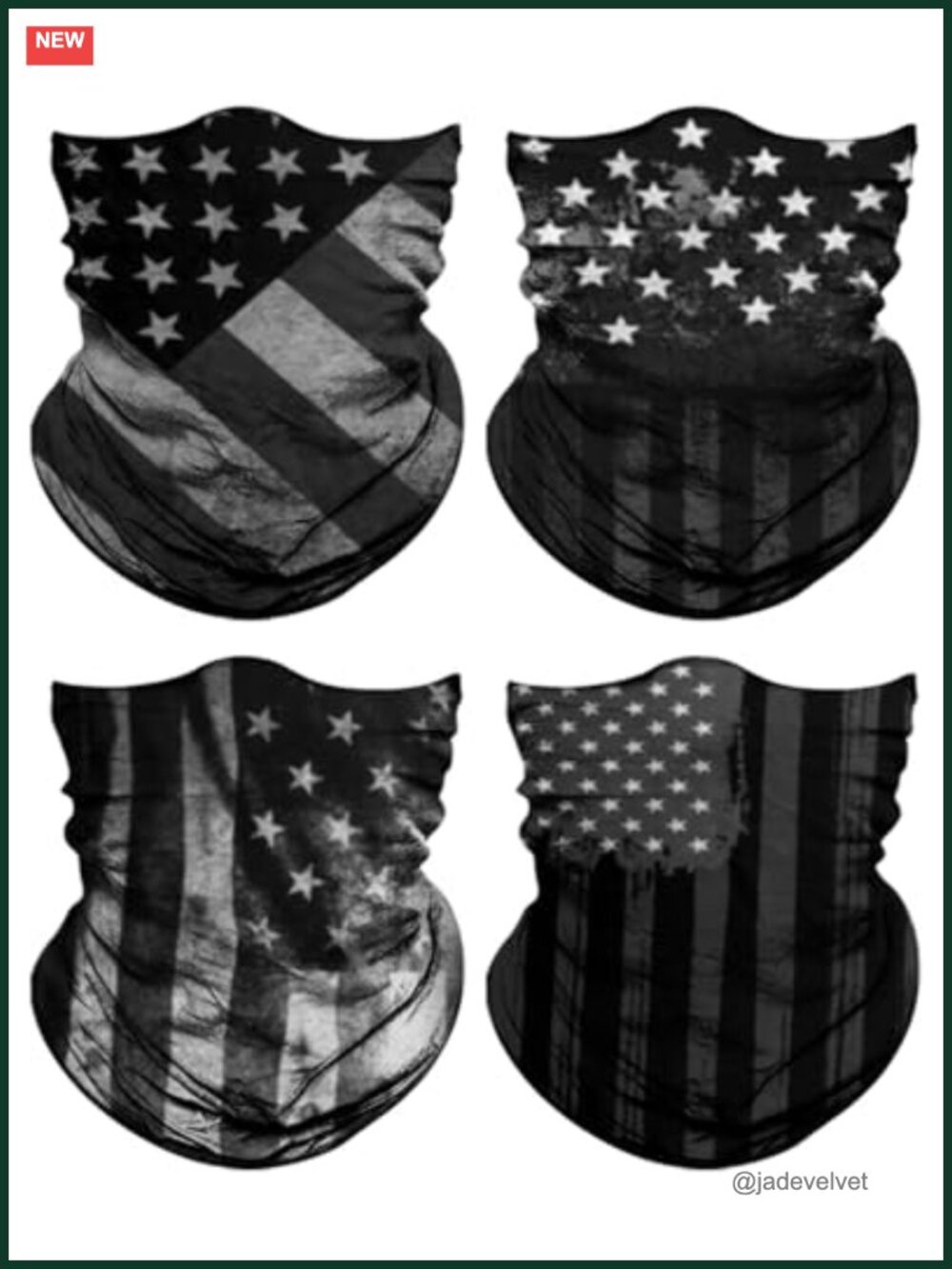 4 Pack Neck Gaiter for Men Women Face Cover Mask Head Wrap Balaclava